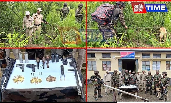 Indian Army & Police Recover Arms Cache in Joint Operation in Manipur